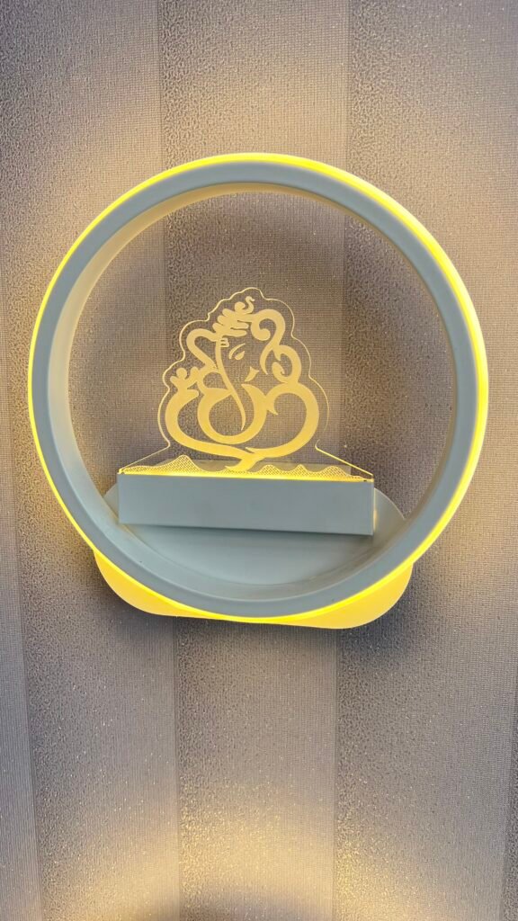 LED Ganesh Wall Light – Decorative Spiritual Lamp
