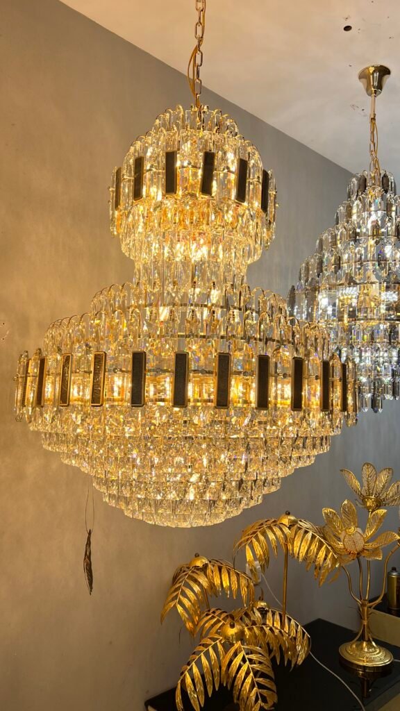 Grand Crystal Empire Chandelier – Multi-Tier Luxury Design