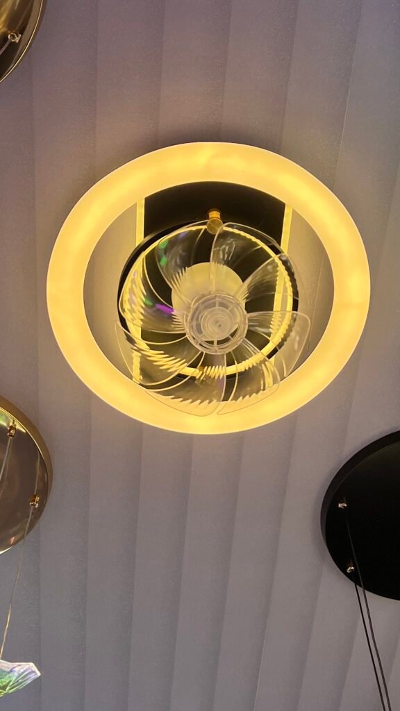 Modern LED Ceiling Fan Light – Stylish Flush Mount Design