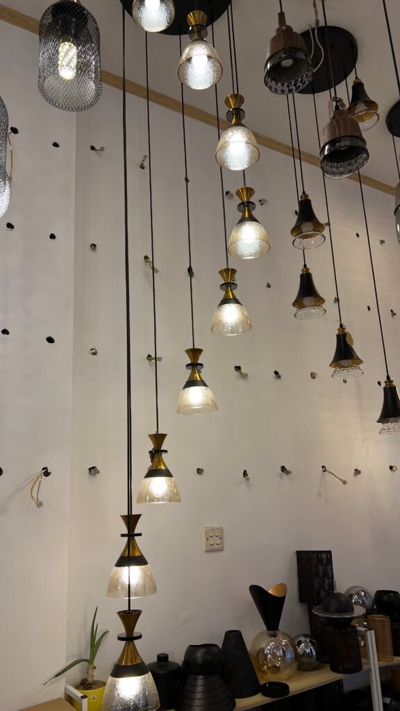 Vintage-Inspired Hanging Pendant Lights – Gold & Glass Design