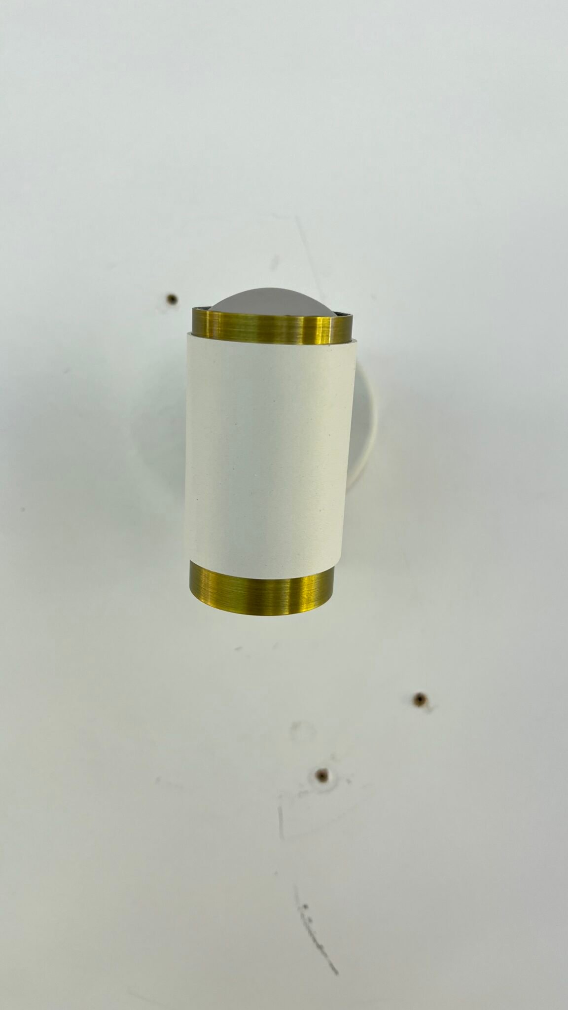 Modern White & Brass Wall LED Light