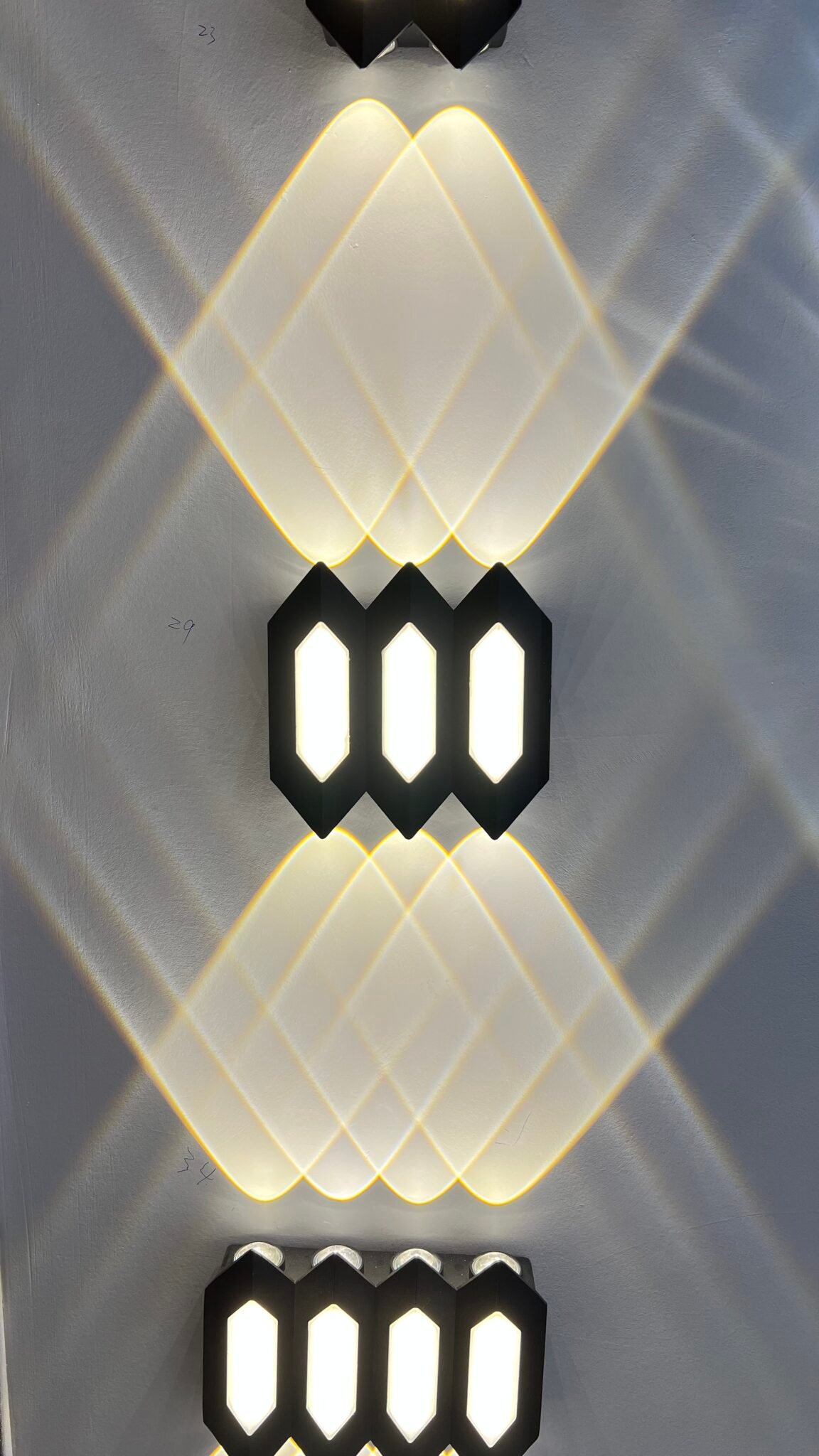 Triple Diamond Wall LED Light