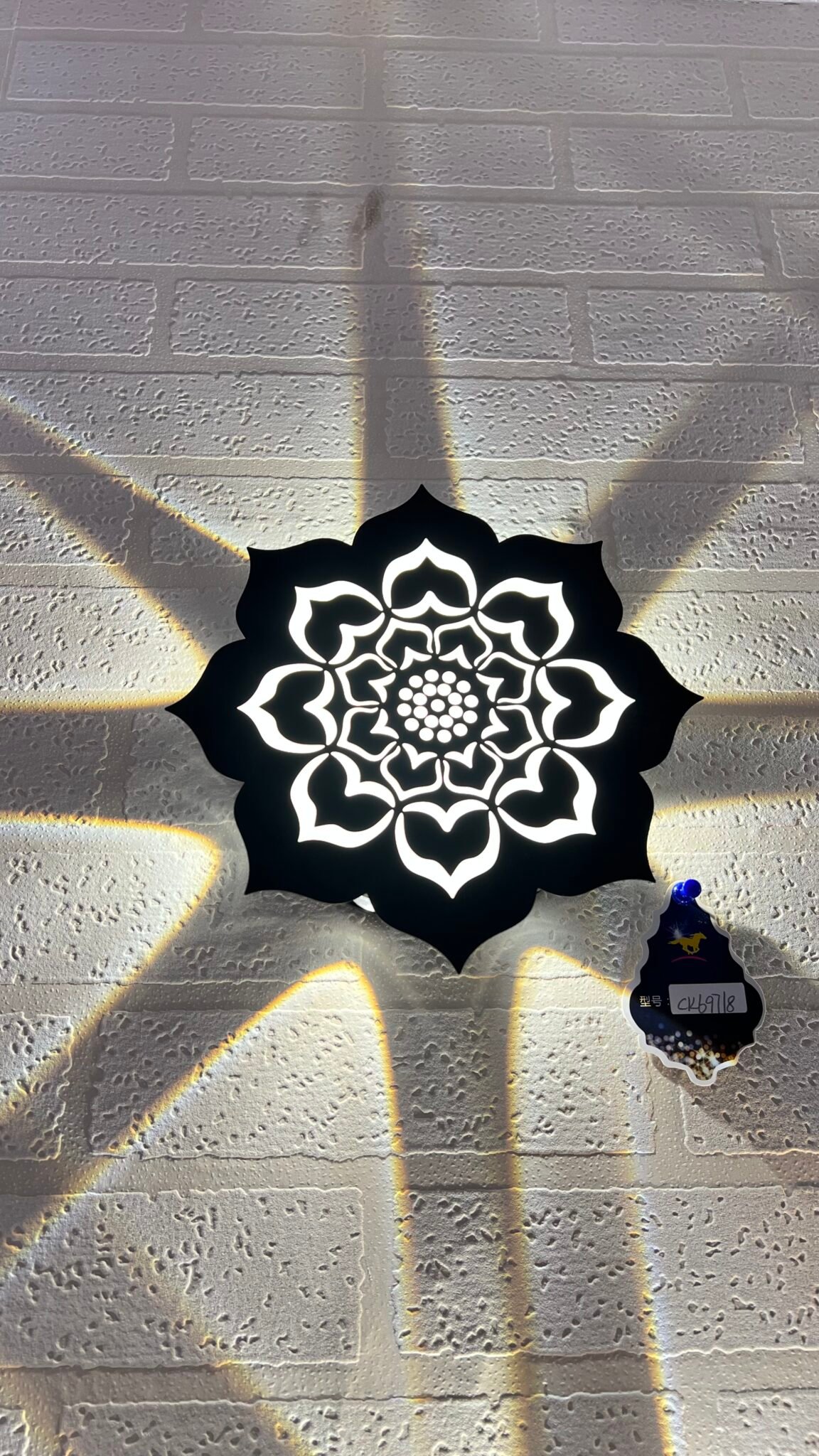 Floral Mandala LED Wall Light – Artistic Shadow Projection