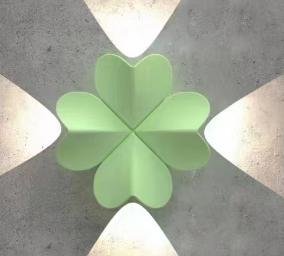 Green Heart-Shaped Wall LED Light