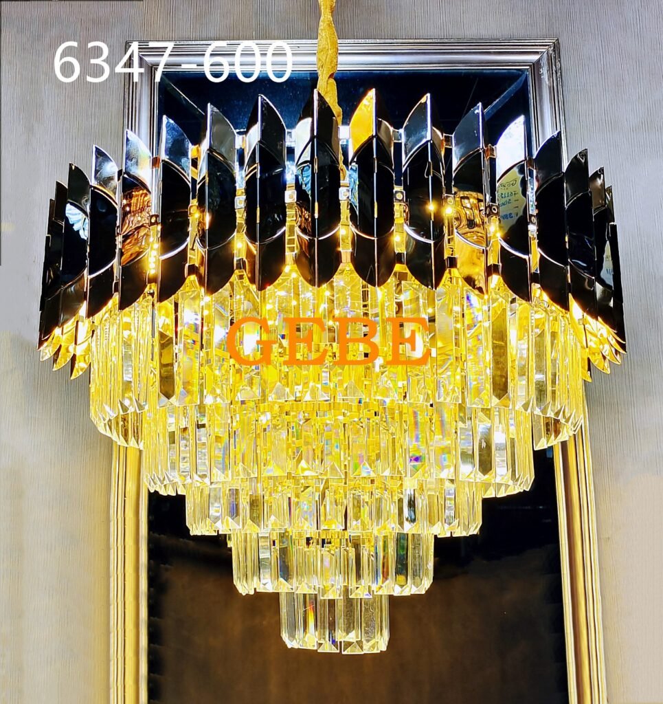 Luxury Crystal & Gold Chandelier