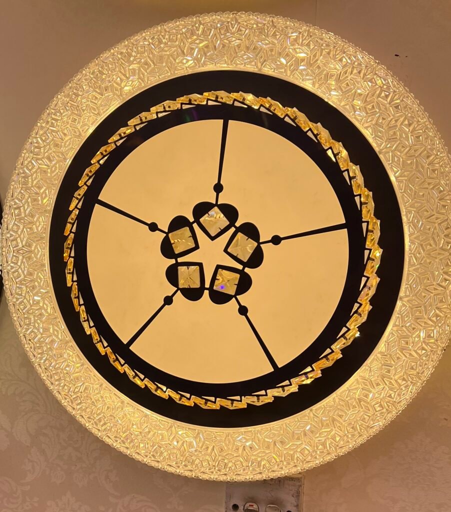 Geometric Floral Ceiling Dome Light
