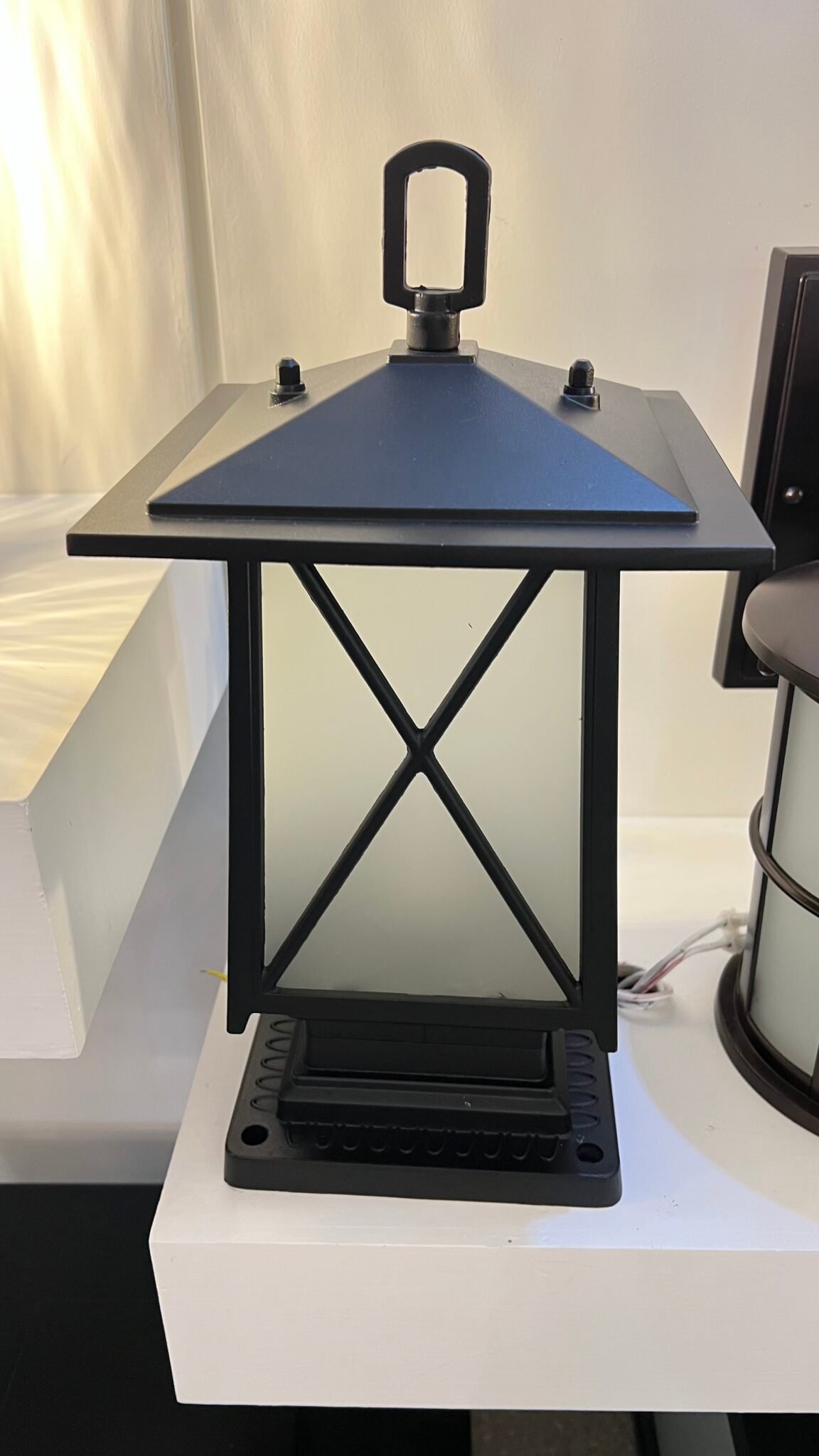Geometric Outdoor Post Lantern