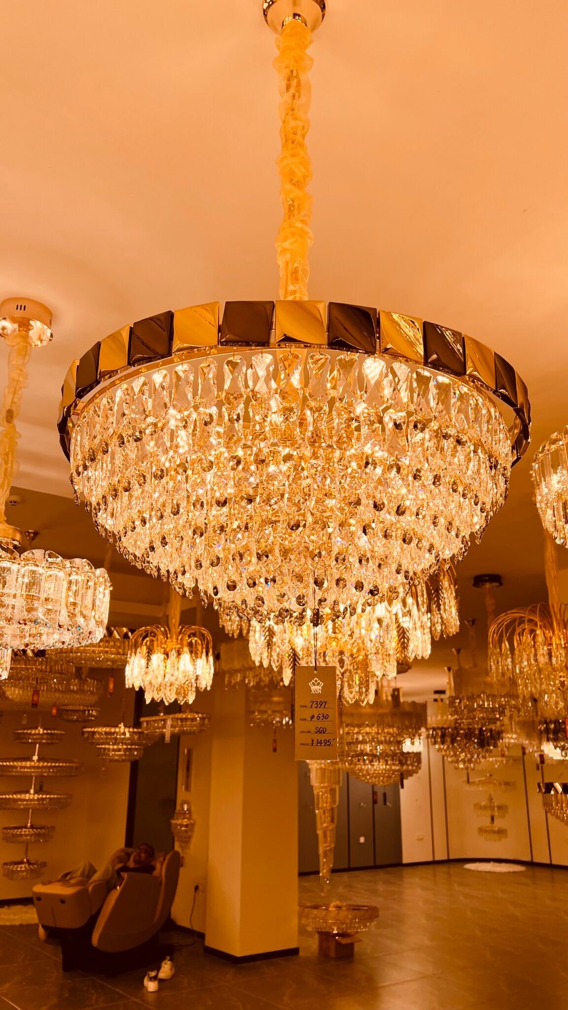 Opulent Crystal Chandelier