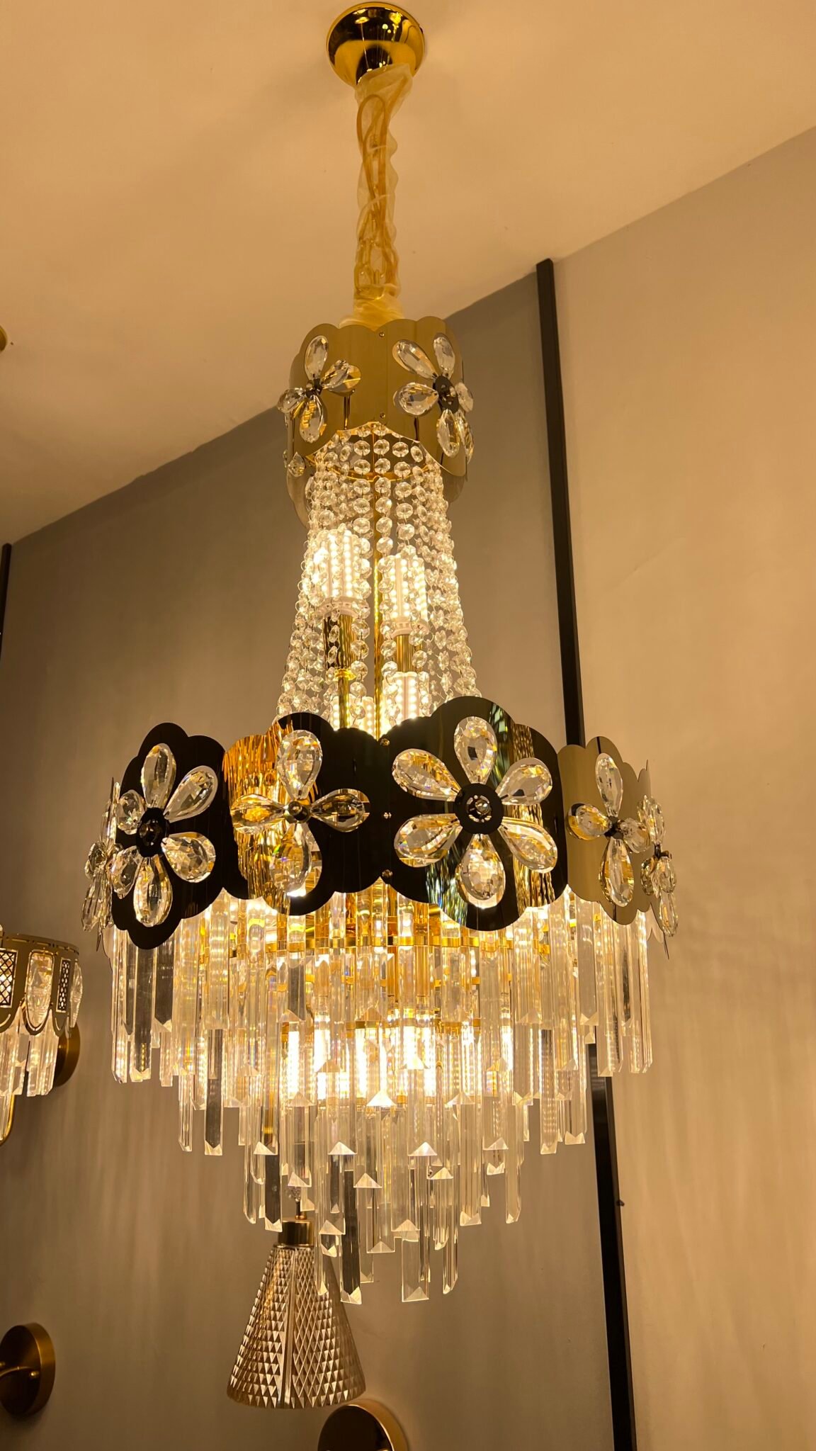 Floral Crystal Chandelier